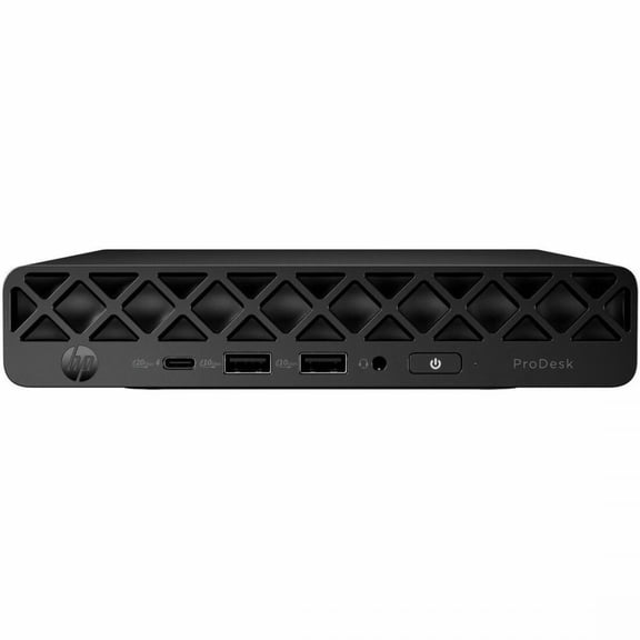 HP ProDesk 4 G1i Desktop Computer - Intel Core Ultra 7 265T - vPro Technology - 32 GB - 512 GB PCI Express NVMe SSD - Mini PC - Jack Black - Intel Q870 Chip - Windows 11 Pro - Intel DDR5 SDRAM - Wi...
