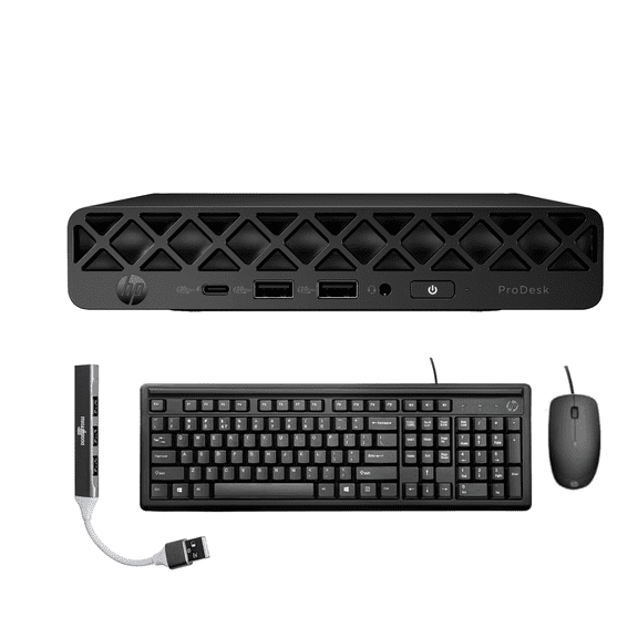 HP ProDesk 4, 64GB RAM, 512GB SSD, w/usb port expander