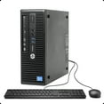 thumbnail image 1 of Pre-Owned HP ProDesk 400 G2.5 SFF Business Desktop Computer PC, Intel Quad Core i5-4590S up to 3.7GHz, 16G DDR3, 1T, DVDRW, WiFi, BT, 4K Support, DP, VGA, Windows 10 Pro 64 English/Spanish/French Used Grade A, 1 of 1
