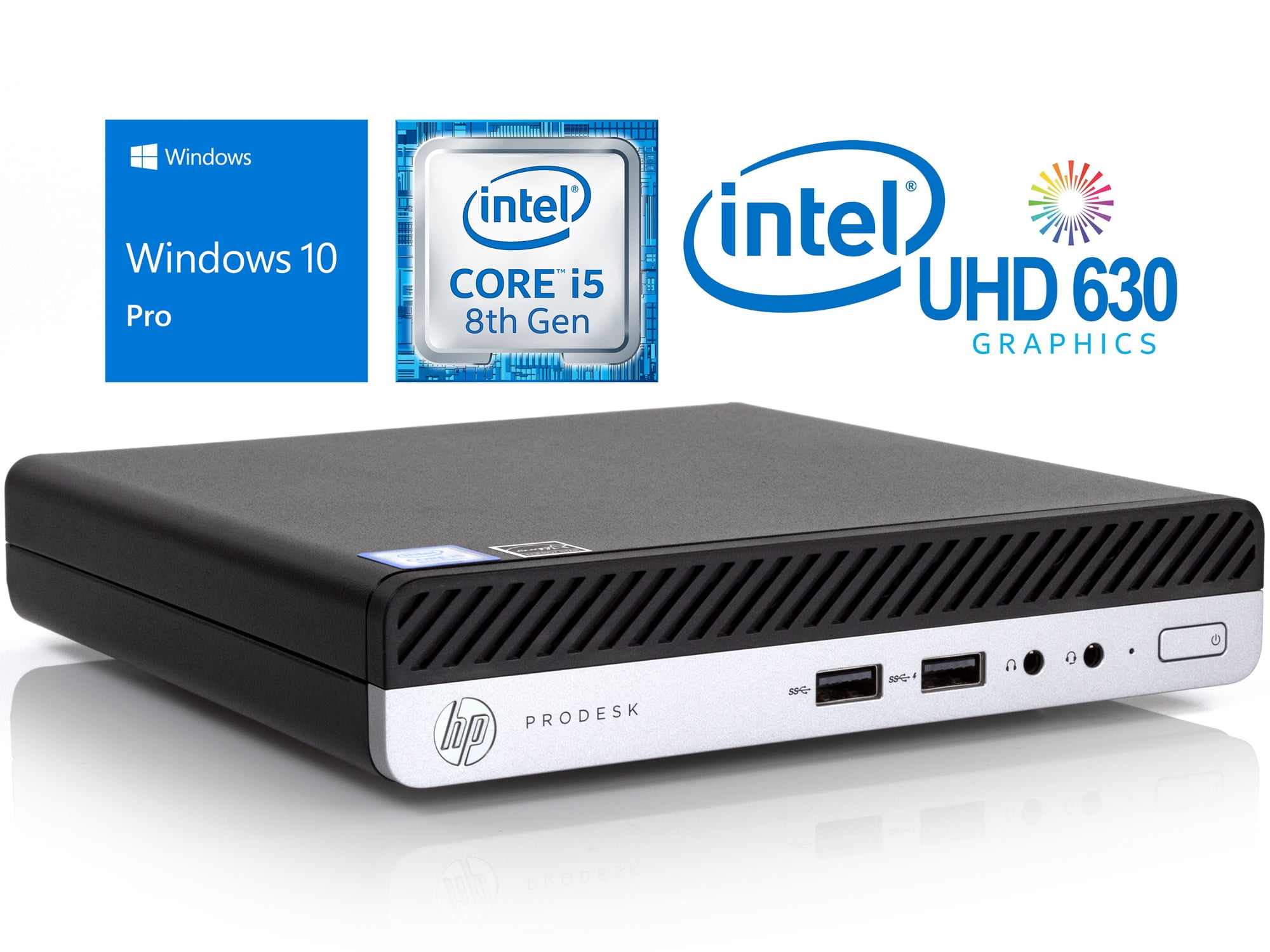 HP ProDesk 400 G4 Mini PC, Intel Core i5-8500T Upto 3.5GHz, 16GB