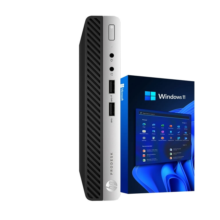 HP ProDesk 400G4 - Windows 11 Mini Desktop Computer PC | Intel