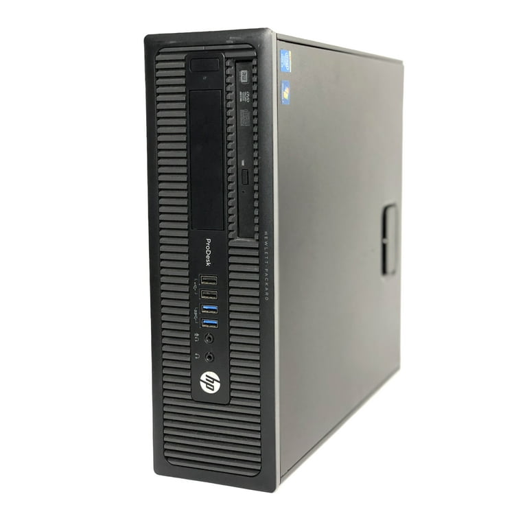 HP ProDesk 600 G1 Desktop SFF, Intel Core i5-4590 3.3GHz, 8GB DDR3 Ram,  500GB HDD, Windows 10 Pro, Grade B - Walmart.com