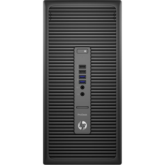 HP Business Desktop Computer, Intel Core i5 i5-6500, 4GB RAM, DVD Writer, Windows 7 Professional, Black