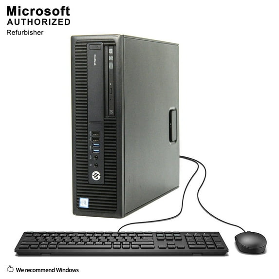 Pre-Owned HP ProDesk 600 G2 SFF Dekstop PC Intel Core I3-6100 3.7Ghz, 8G DDR4, 512G SSD, VGA, DP, WIFI, Bluetooth, DVDRW, Mouse and Keyboard, Windows 10 Pro 64 Bit Used Grade A
