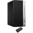 thumbnail image 1 of HP ProDesk 600 G5 Home/Business Desktop (Intel i7-9700 8-Core, AMD RX 580, 64GB RAM, 8TB PCIe SSD, Wifi, Bluetooth, Win 11 Pro) with USB-C Dock, 1 of 5