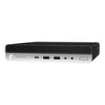 thumbnail image 1 of HP ProDesk 600 G5 - Mini desktop Core i5 9500T / up to 3.7 GHz - RAM 4 GB - HDD 500 GB - UHD Graphics 630 - Gigabit Ethernet - Win 10 Pro 64-bit - monitor: none - keyboard: US - Smart Buy, 1 of 4