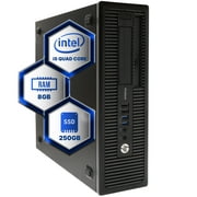 HP ProDesk Desktop Computer, Core i5-4570, 8GB, 250GB SSD, Black, 600G1