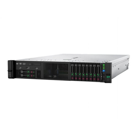 HPE ProLiant DL380 Gen10 SMB Networking Choice - Server - rack-mountable 2U - 2-way - 1 x Xeon Gold 6234 / up to 4 GHz - RAM 32 GB - SATA/SAS - hot-swap 2.5" bay(s) - no HDD - Gigabit Ethernet, 10 Gigabit Ethernet - monitor: none