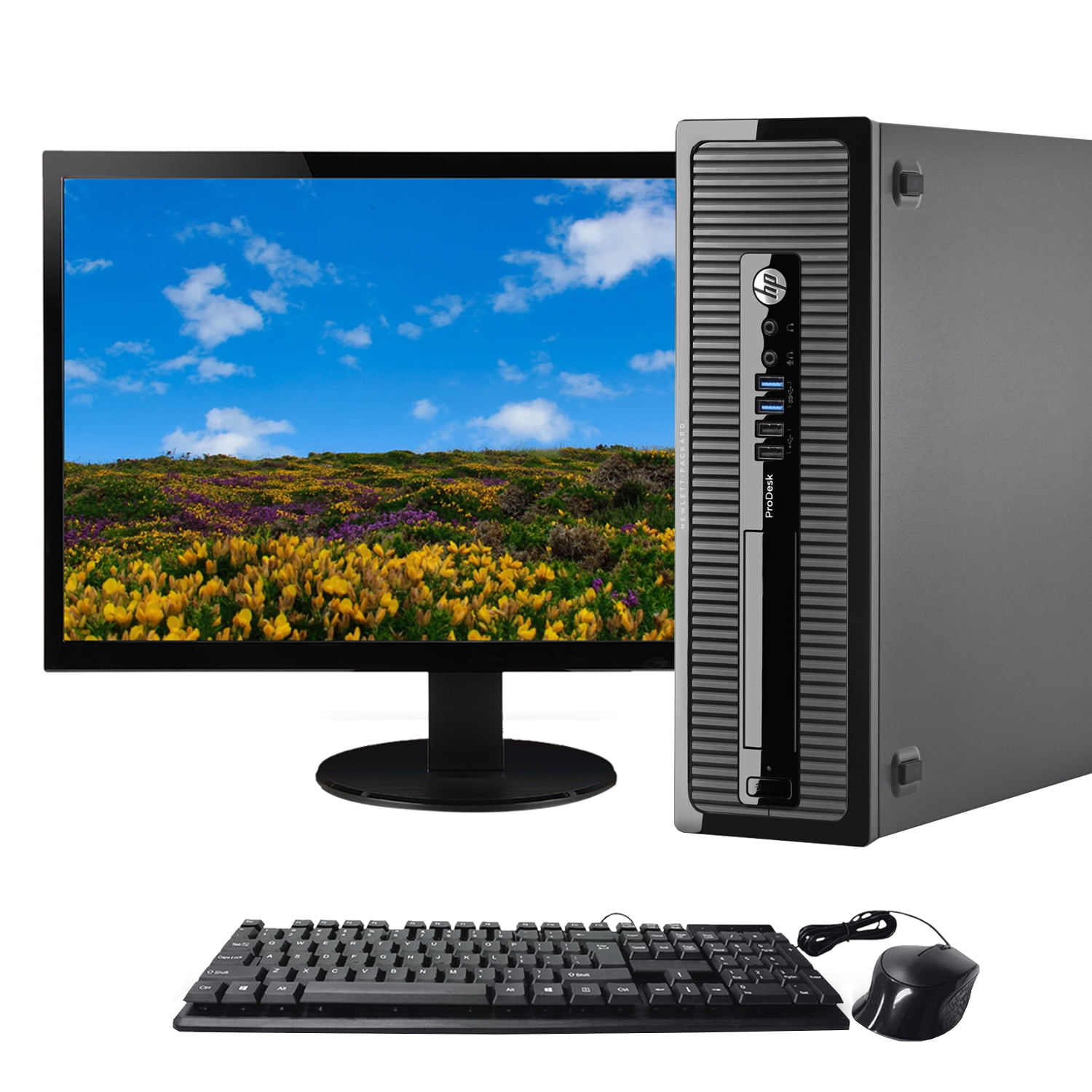 HP Prodesk 400 G1 SF Computer Quad Core i5-4570 8GB DDR3 RAM 256GB