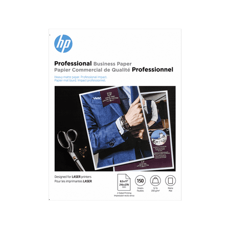 HP Professional Business Paper, Matte, 52 lb, 8.5 x 11 in. (216 x 279 mm), 150 sheets 4WN05A