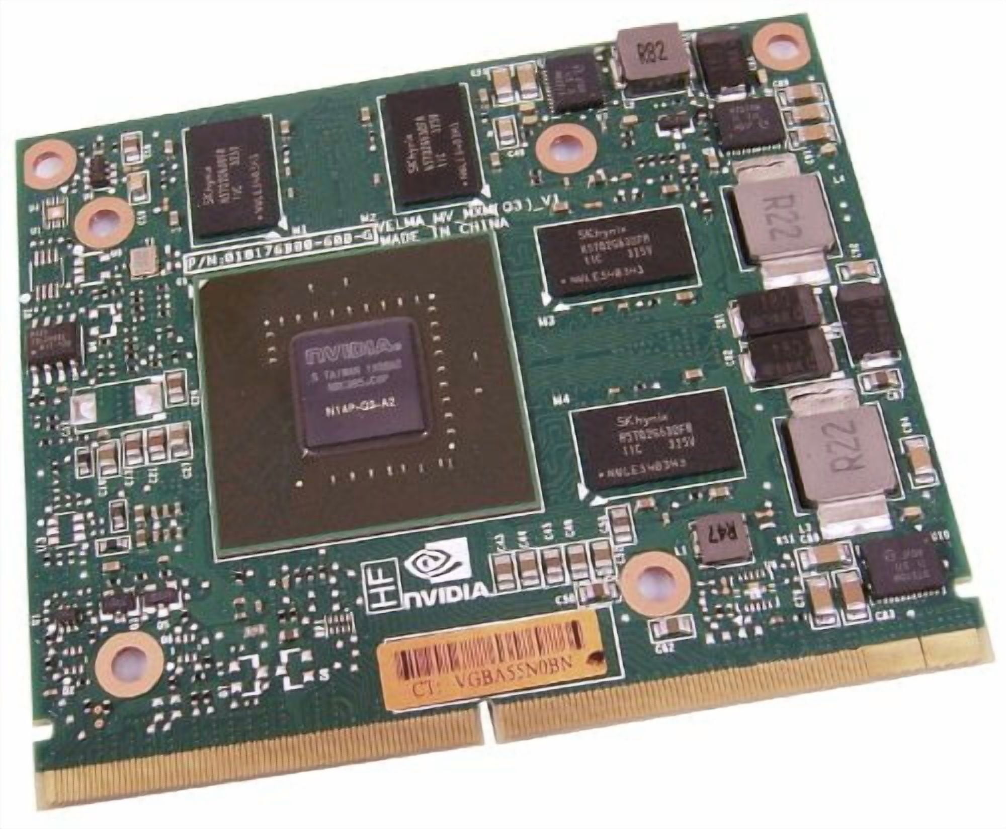 HP Quadro K2000M 2GB MXM Laptop Video Card N14P-Q3-A2
