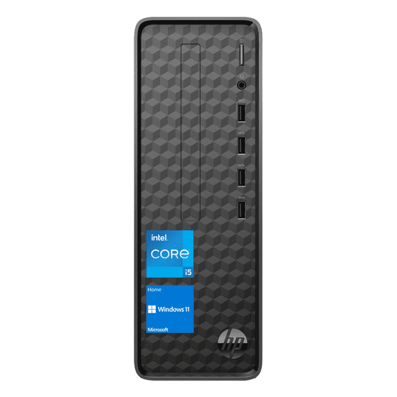 HP SFF Tower Desktop, 13th Gen Intel Core i5-13400, 32GB RAM, 2TB PCIe SSD, VGA, HDMI, Wi-Fi, Wired KB & Mouse, Windows 11 Home, Black