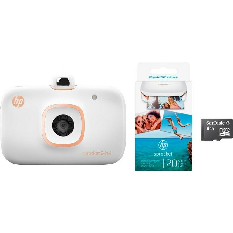 HP Sprocket 2-in-1 ポータブルプリンター HP Sprocket 2-in-1 Portable Instant Camera Printer Bundle with 30