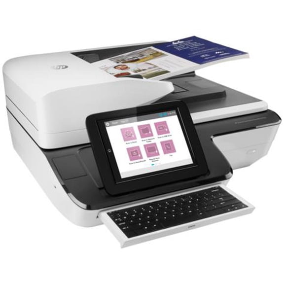 HP Scanjet Flow N9120 fn2 Sheetfed Scanner - 600 dpi Optical - 24-bit Color - 8-bit Grayscale - 120 ppm (Mono) - 120 ppm (Color) - Duplex Scanning - USB