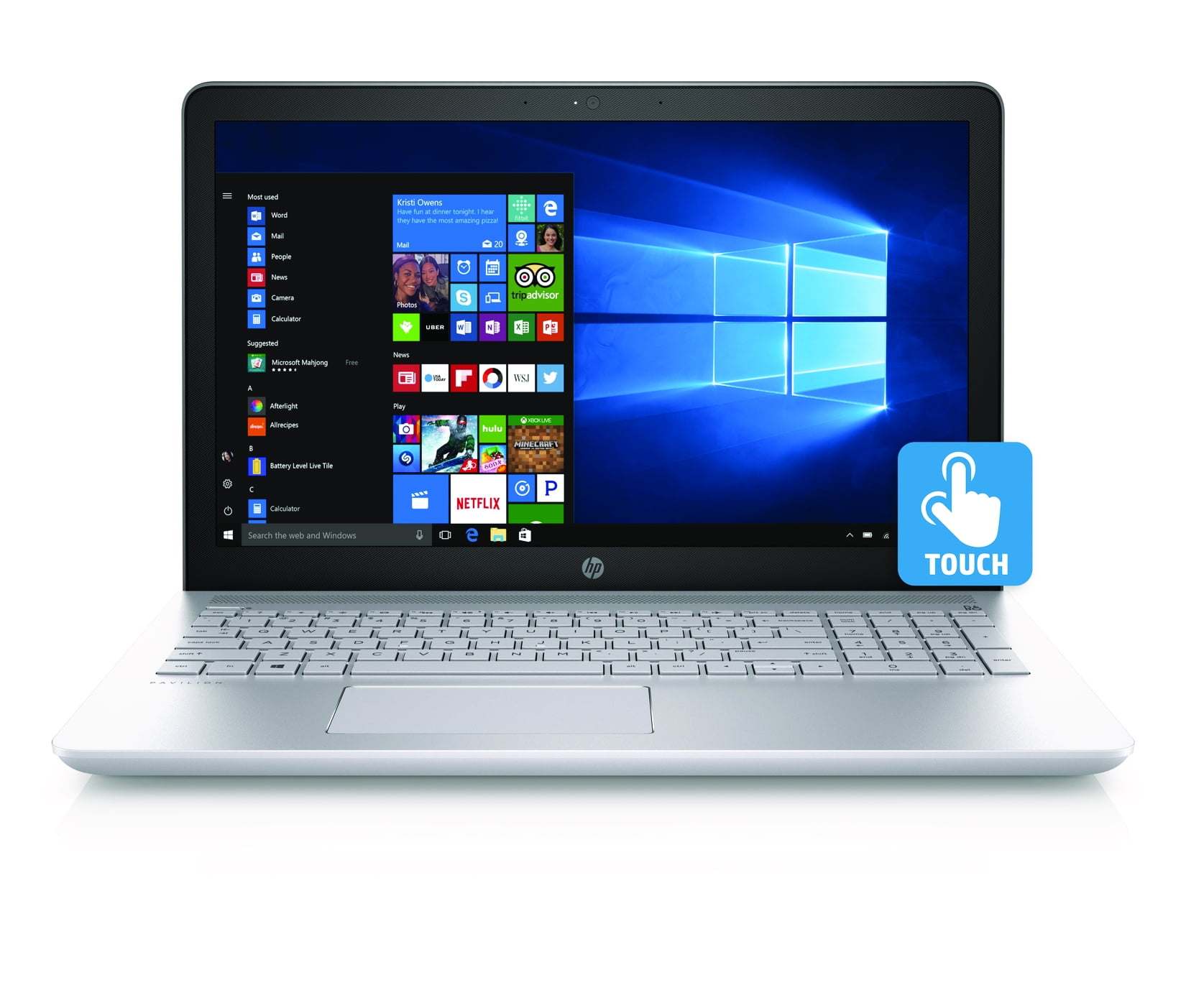 HP Touchscreen Laptop, Windows 10 Home, AMD Hungary Ubuy