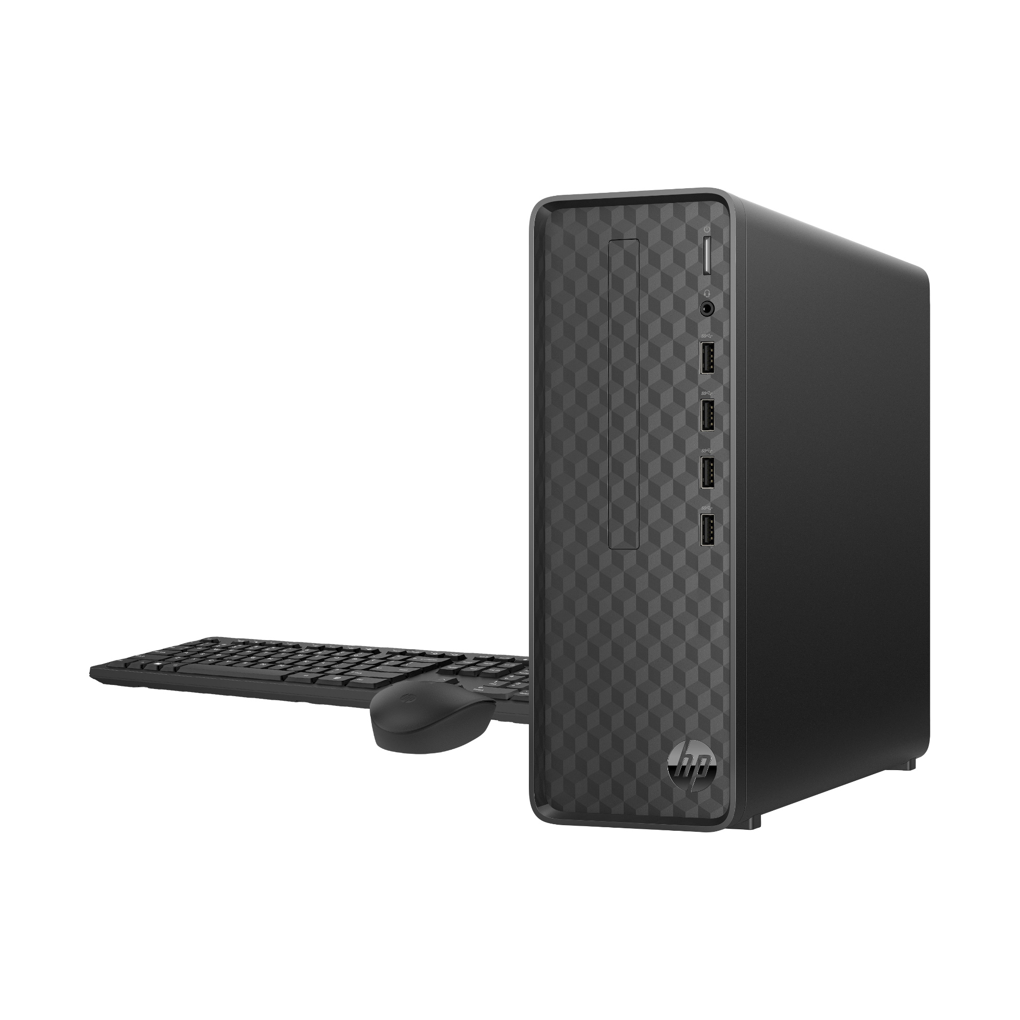 HP Slim Desktop Tower, Intel Pentium, 8GB Memory, 256GB SSD, Windows 11 Home, Black, S01-aF2023w