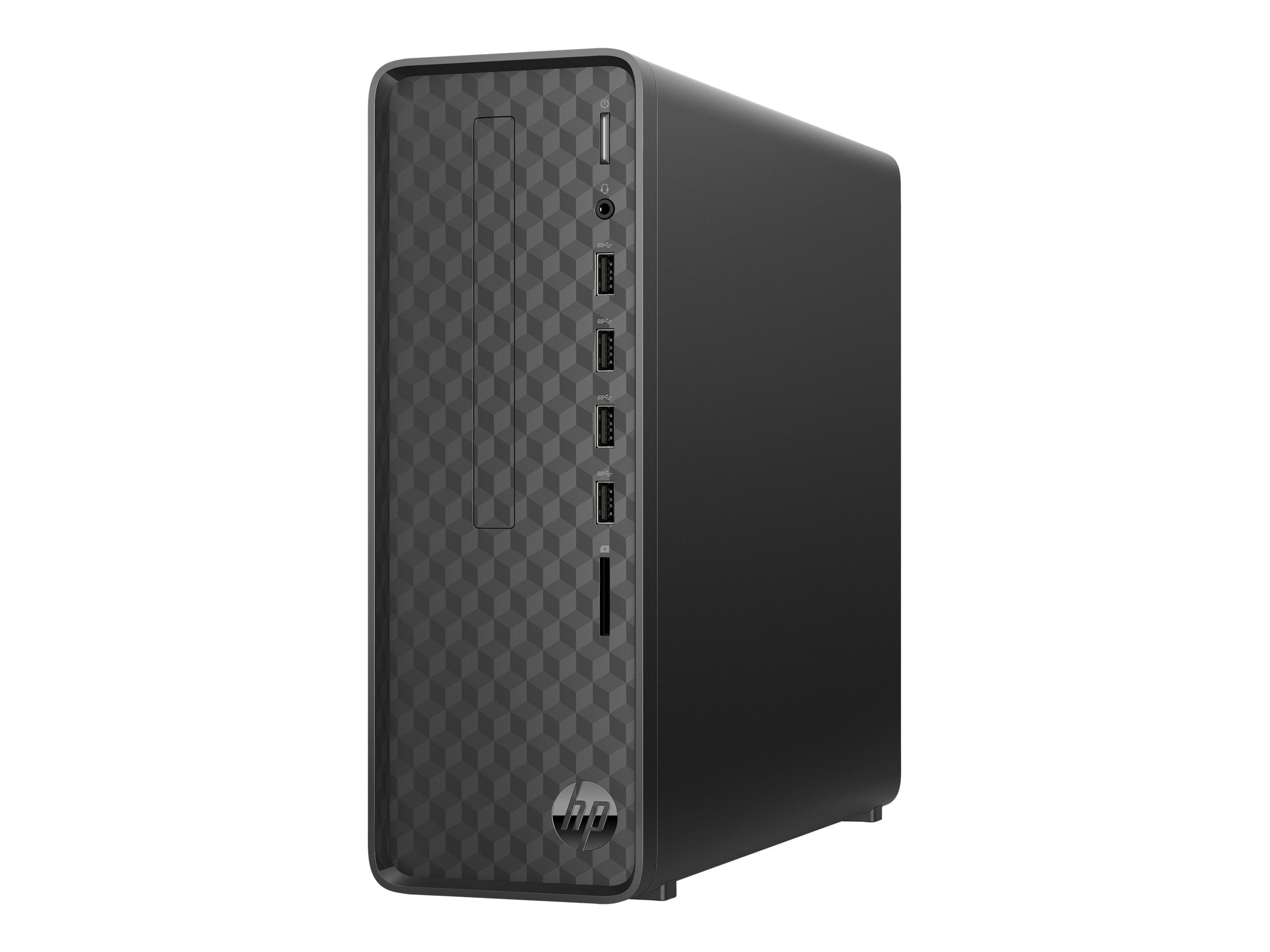 HP Slim Desktop, Intel Pentium Silver J5040 Processor, 8 GB DDR4-2400 SDRAM Memory, Intel UHD Graphics 605, Finish in Dark Black, S01-aF2020
