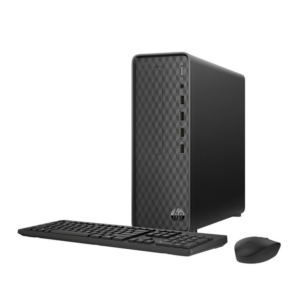 HP Slim Desktop Tower, Intel Pentium, 8GB Memory, 256GB SSD,  Windows 11 Home,  Black, S01-aF2023w