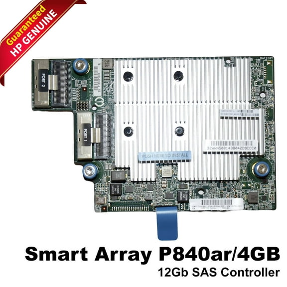 Pre-Owned HP Smart Array P840AR PCIe 3.0 x8 2GB FBWC RAID Controller Card 813586-001