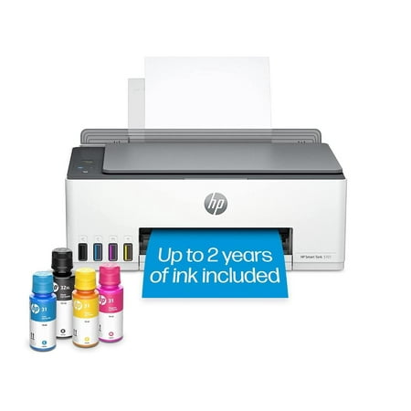 HP - Smart Tank 5101 Wireless All-In-One Supertank Inkjet Printer with up to 2 Years of Ink Included - White