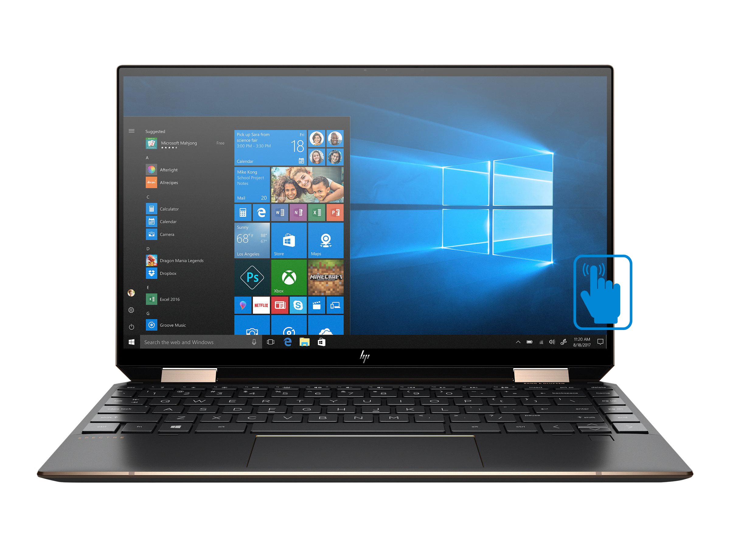HP Spectre x360 13t Home and Business Laptop (Intel i7-1065G7 4
