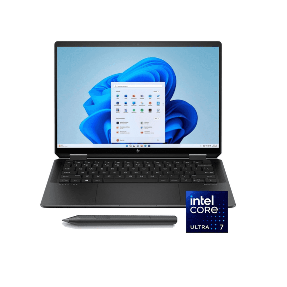 HP Spectre x360 2-in-1 14-eu0023dx 14" 2.8K OLED Touch-Screen Laptop Intel Evo Ultra 7 155H CPU Intel Arc Graphics Active Pen Plus Stylus 4TB SSD 32GB Ram Win 11 Pro 2 Years warranty
