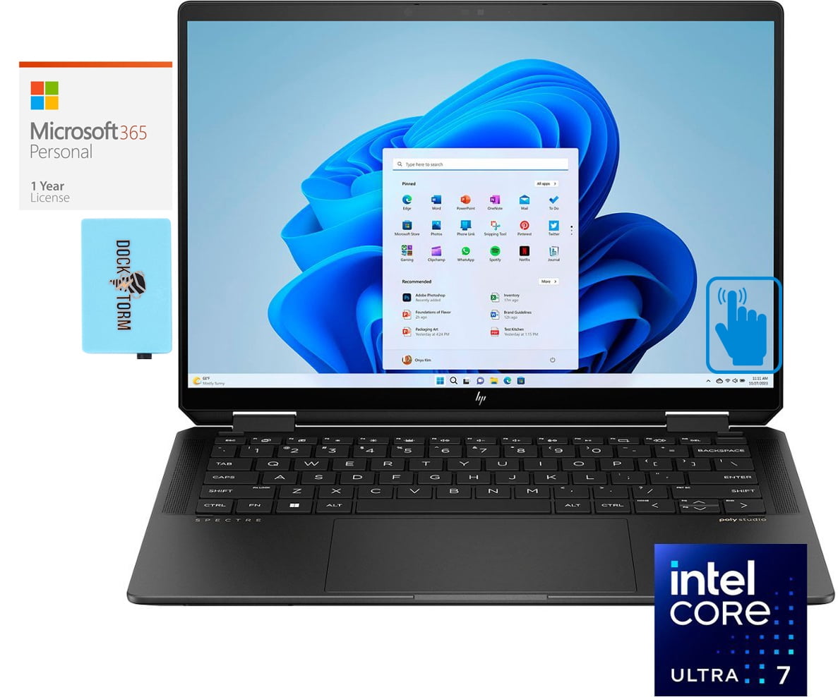HP Spectre x360 Home/Business 2-in-1 Laptop (Intel Ultra 7-155H 16