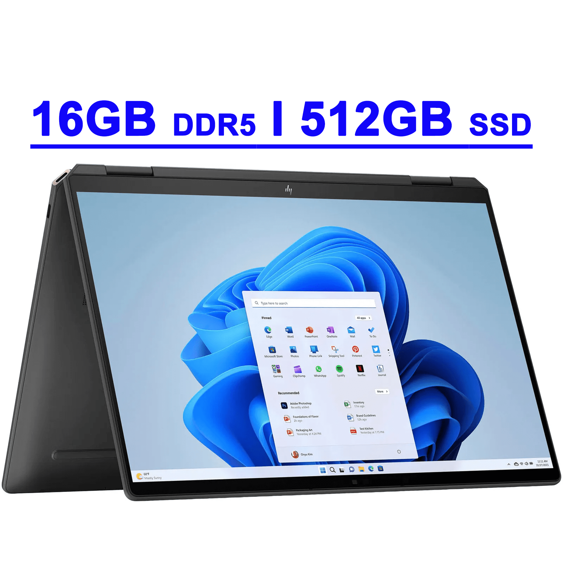 HP Spectre x360 Premium 2-in-1 AI PC Laptop 14
