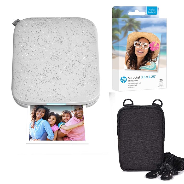 HP Sprocket 3x4 Portable Instant Photo Printer Kit: 20 Pack Zink