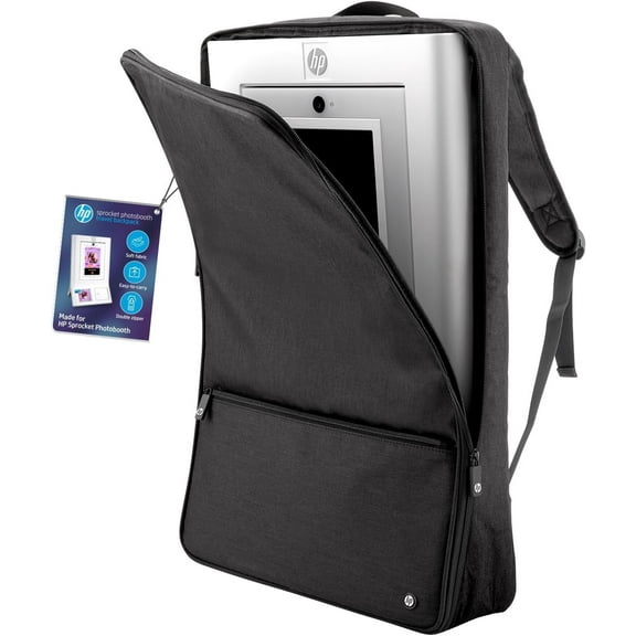 HP Sprocket Travel Backpack with Padded Case, Adjustable Straps & Zipped Pocket