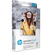 HP Sprocket Premium Zink Sticky Back Photo Paper 50 Sheets for HP Sprocket Photo Printers