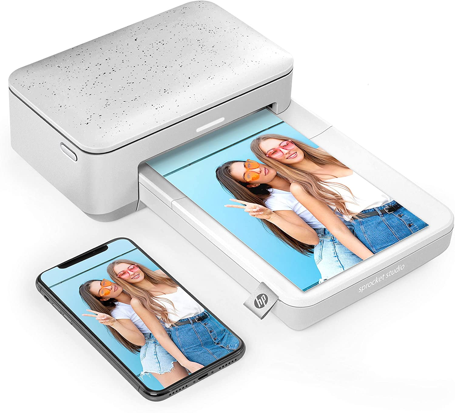 HP Sprocket Studio 4x6 Instant Photo Printer for iOS Android Social Media