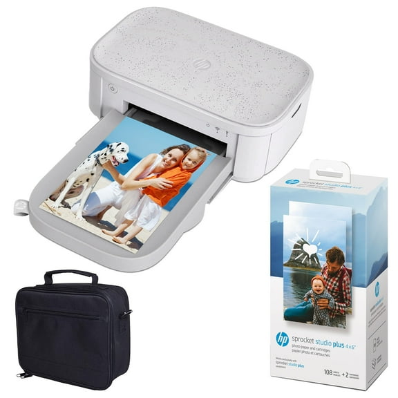 HP Sprocket Studio Plus Instant Photo Printer Bluetooth Dye Sublimation 4 x 6 in