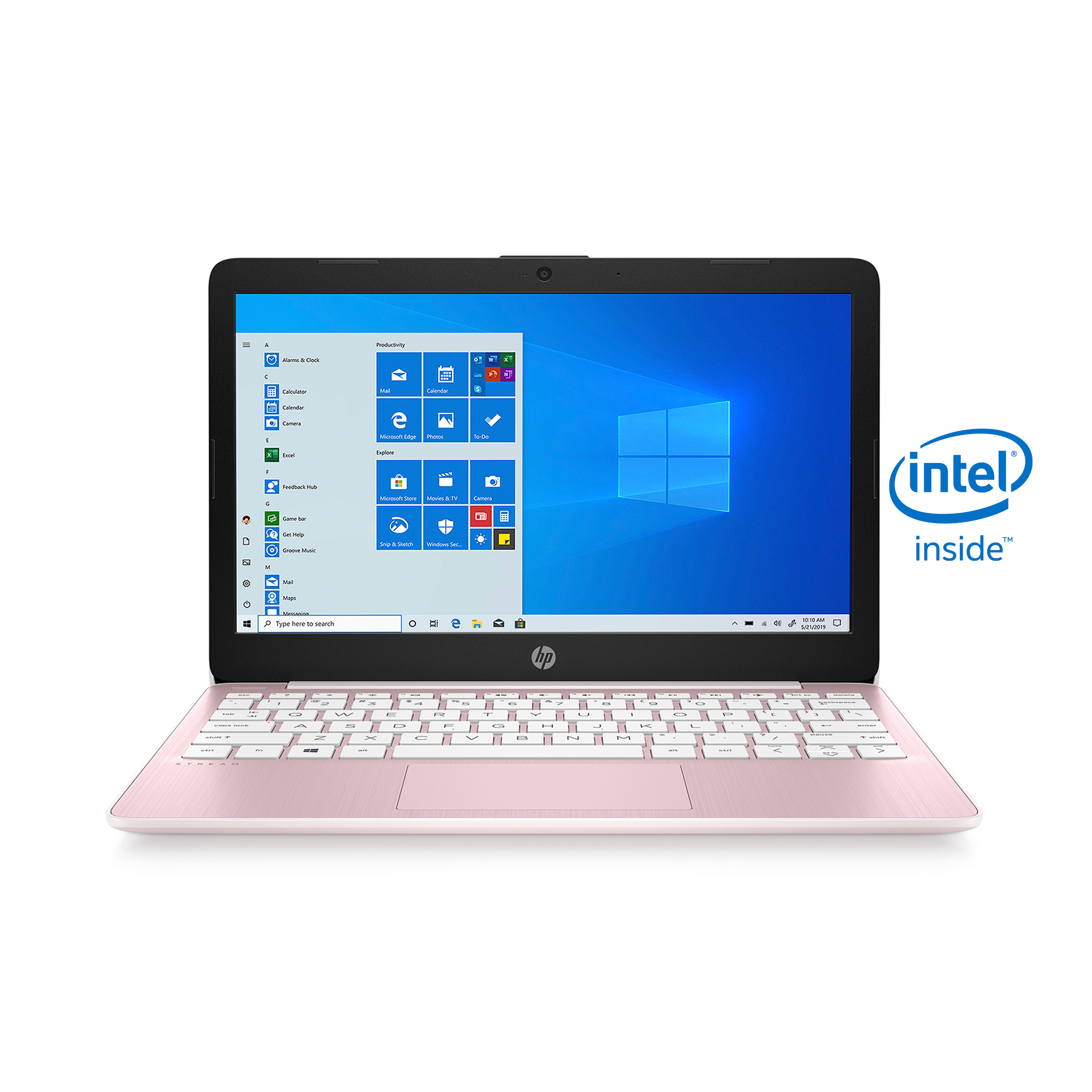 HP Stream 11.6" PC Laptop, Intel Celeron N4020, 4GB RAM, 64GB eMMC, Windows 10 Home, Rose Pink, 11-ak0080wm - image 1 of 8