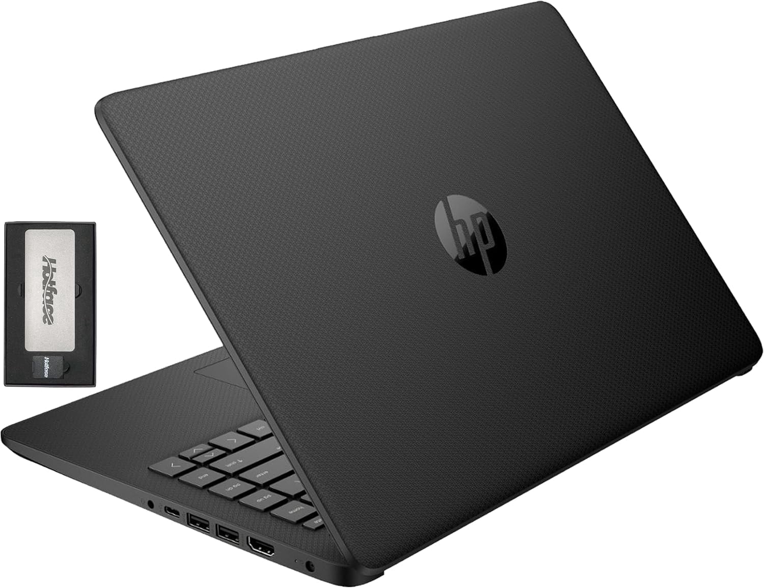 HP Stream 14" HD BrightView Laptop, Intel Celeron N4120, 16GB RAM, 288GB Storage (128GB eMMC + 160GB Docking Station Set), Intel UHD Graphics, 720p Camera, Wi-Fi, 1 Year Office 365, Win 11 S, Black