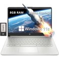 thumbnail image 1 of HP Stream 14" HD BrightView Laptop, Intel Pentium Silver N5030, 8GB RAM, 288GB Storage (128GB SSD + 160GB Docking Station Set), Intel UHD Graphics, Fast Charge, 1 Year Office 365, Win 11 S, Silver, 1 of 8