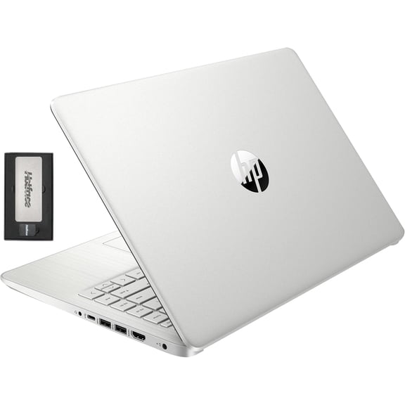 HP Stream 14" HD BrightView Laptop, Intel Celeron N4120, 8GB RAM, 416GB Storage (128GB eMMC + 288GB Docking Station Set), Intel UHD Graphics, 720p Camera, Wi-Fi, 1 Year Office 365, Win 11 S, Silver