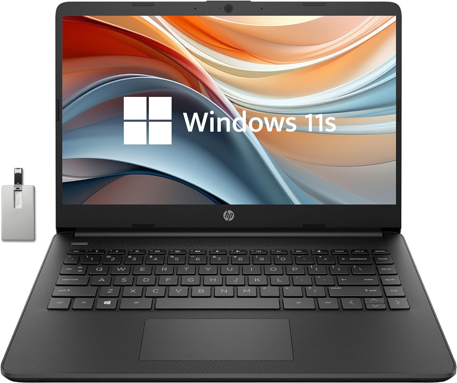 HP Stream 14" HD BrightView Laptop, Intel Celeron N4120 Processor, 16GB RAM, 64GB SSD, Intel HD