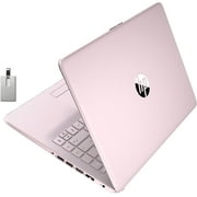 HP Stream 14" HD BrightView Laptop, Intel Celeron N4120 Processor, 16GB RAM, 64GB SSD, Intel HD Graphics, 720p Webcam, 1 Year Office 365, Pink, Win 11, 32GB Hotface USB Card