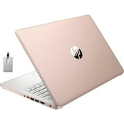 HP Stream 14" HD BrightView Laptop, Intel Celeron N4120 Processor, 4GB RAM, 64GB SSD, Intel HD Graphics, 720p Webcam, 1 Year Office 365, Gold, Win 11, Hotface 32GB USB Card