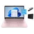 thumbnail image 1 of HP Stream 14" HD Display Laptop for Student and Business, Intel Celeron N4120 Processor, 16GB Memory, 64GB eMMC, Windows 11 Home, 1 Year Office 365 Included, Pink with Accessories, 1 of 5