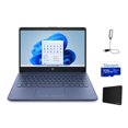 thumbnail image 1 of HP Stream 14" HD Laptop, Intel Celeron N4120, 8GB RAM, 64GB eMMC, Windows 11 Home with Office 365 1 Year, for Student and Business, Webcam, WiFi, Blue + Mazepoly Accessories, 1 of 4