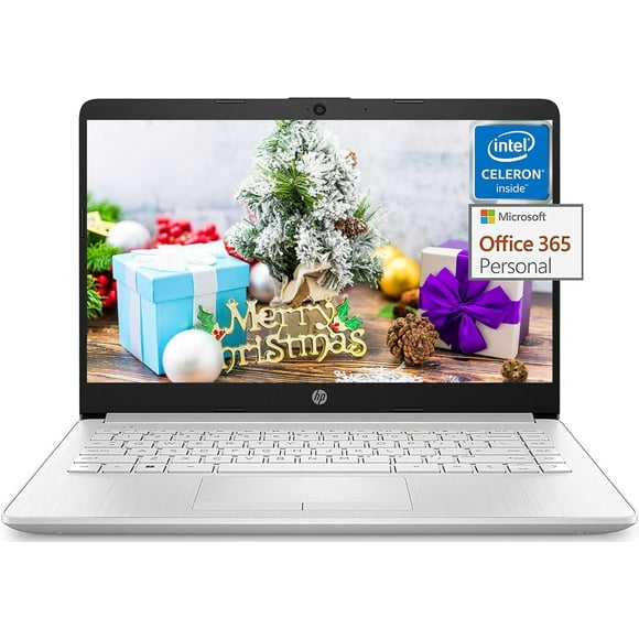 HP Stream 14" HD Laptop for Students and Business, Intel Quad-Core Processor, 16GB RAM, 320GB Storage (64GB eMMC + 256GB Card, no SD Port), Long Battery Life, 1-Year Office 365, Windows 11 H in S Mode