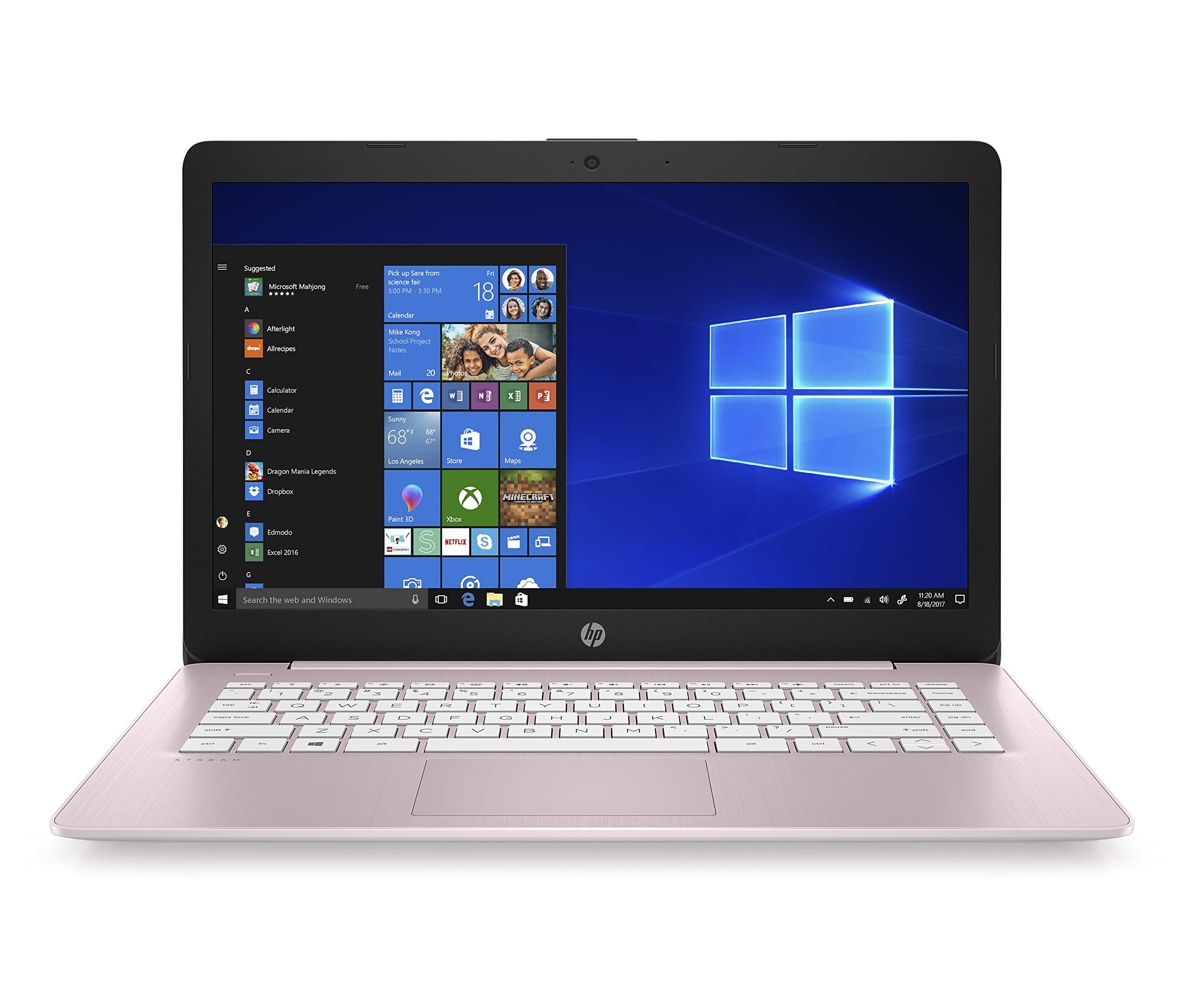 HP Stream 14-Inch Laptop, AMD Dual-Core A4-9120E Processor, 4 GB SDRAM ...