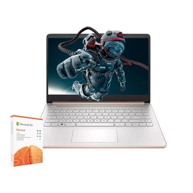 Stream Notebook HP Stream 14 Inch Laptop, HD BrightView, Intel Celeron N4120, 16GB RAM ...