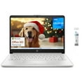 thumbnail image 1 of HP Stream 14" Laptop for Student and Business Computer, Intel N4120 Quad-Core Processor, 4GB RAM, 64GB eMMC, 1-Year Office 365, Windows 11 Home in S Mode, Silver, 1 of 4