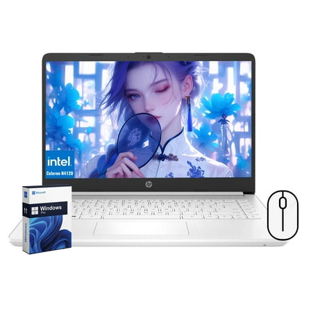 HP Stream 14" Laptop for Student and Business Computer, Intel N4120 Quad-Core Processor, 8GB RAM, 320GB Storage(64GB eMMC+256GB Micro SD, Windows 11 Pro