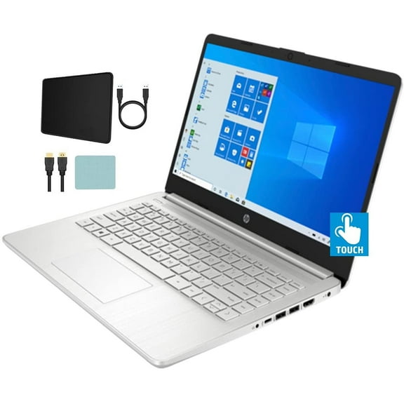 HP Stream 14-inch HD Touchscreen Laptop PC, AMD Athlon 3050U 2.6GHz, 4GB DDR4, 64GB eMMC, Bluetooth, Webcam, USB Type-C, HDMI, One-Year Office 365 Included, Windows 10 S w/Accessories 4GB RAM 64GB SSD