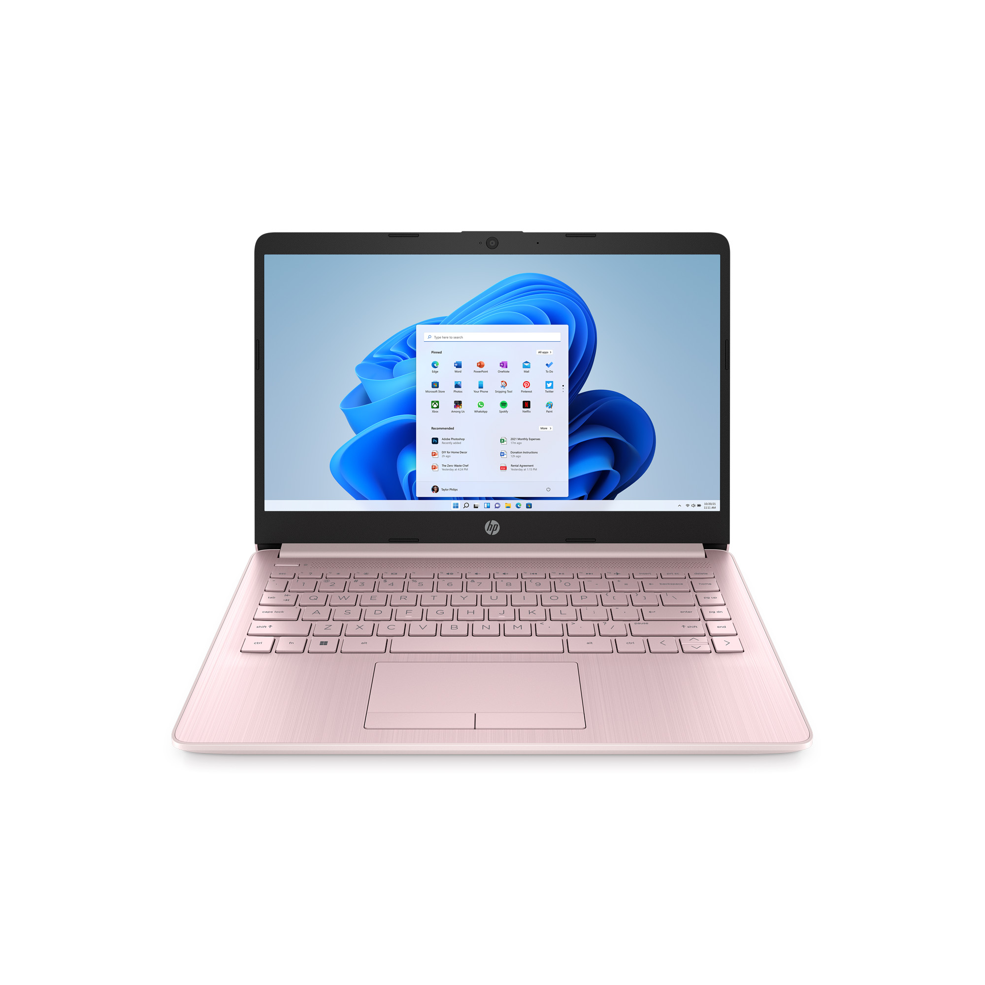 HP Stream 14 inch Laptop Intel Processor N4102 4GB RAM 64GB eMMC Pink (2022) - image 1 of 9