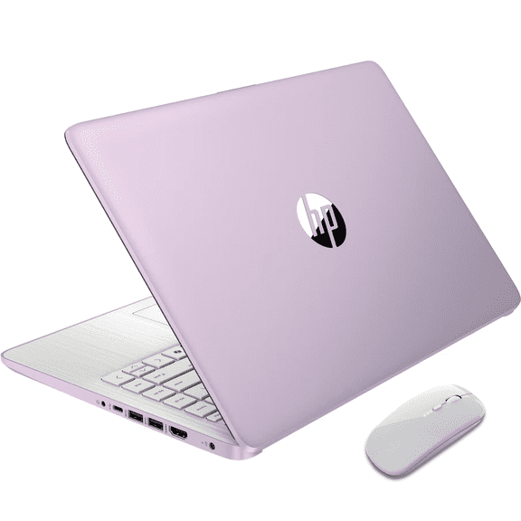 HP Stream Laptop 14" HD One-Year Office 365 Win 11 Intel 4-Core Processor 16GB RAM 128GB Storage (Purple) with Wireless Mouse